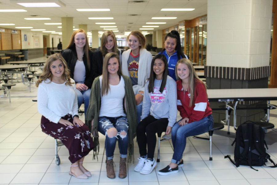 Members of the cheer team participated in Blue Jay Elite, helping the community through their athletics. Photo by Mara Fryer.