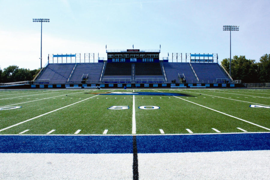 The new stadium helps LHS finally be able to host full home football games with enough seats for everyone. Photo by Kate Marshall.