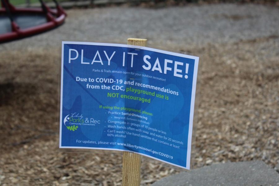 Parks are taking safety precautions for COVID-19 encouraging children to not use the equipment. 

Photo by Alyssa Griffith.