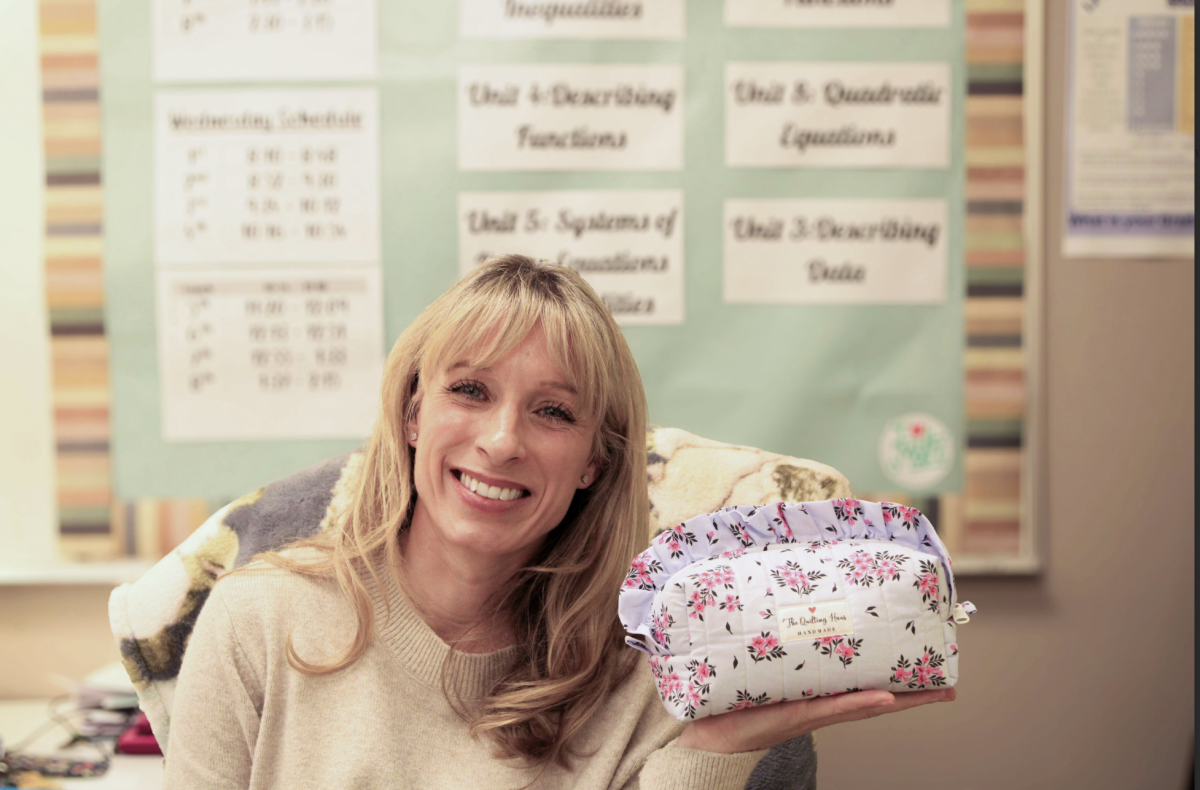 Algebra 1 teacher Cynthia Hauser starts her new business, The Quilted Haus. She's been teaching for 12 years. “My daughter said I should start selling what I was making. She wanted to as well, so it is just something fun that we can do together,” Hauser said.