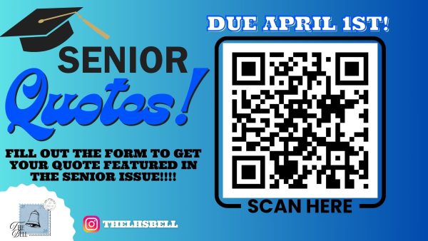 Fill out by April 1st for your senior quote to be featured in the newspaper.