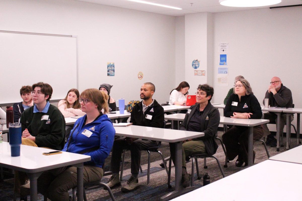 EDGE students made presentations
to show the Conservation Center how
to attract a younger audience. The
students presented in groups of about
three to four; each group shared its
views on what should be changed. “I
spent around two months preparing the
presentation,” freshman Adara Nilson,
an EDGE student, said. Photo by
Haylee Mason.